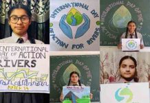 विद्यार्थियों ने जीवन में नदियों के महत्व के बारे में दी जानकारी information