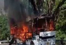बड़ा हादसा! श्रद्धालुओँ से भरी बस में लगी आग, 4 जिंदा जले, 22 झुलसे coming