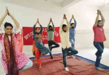 इंटरनेशनल योग दिवस पर डिप्स कालेज में करवाया गया योगा yoga