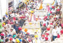 CM Bhagwant Mann ने हलका करतारपुर में किया रोड शो, ‘आप’ प्रत्याशी सुशील रिंकू के लिए मांगे वोट cm