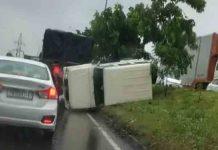 जालंधर में बड़ा हादसा! आपस में टकराने के पश्चात हाईवे पर पलट गए कई वाहन accident