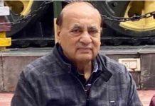 जालंधर – रिशू झांजी, मोहित झांजी के पिता सुदेश झांजी का निधन, आज शाम होगा अंतिम संस्कार sudesh