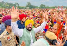 जालंधर में CM Bhagwant Mann ने पुलिसकर्मियों के साथ डाला भांगड़ा, देखें वीडियो punjab