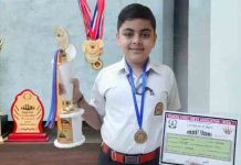 इनोसेंट हार्टस के पाँचवी कक्षा का श्रेयांश जैन नैशनल शतरंज प्रतियोगिता के लिए चयनित shreyansh