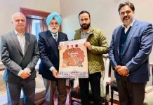 मीत हेयर द्वारा Punjab Sports University का नए साल का कैलेंडर जारी gurmit