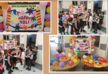 गुलाल लगा कर डिप्स में बच्चों ने दोस्तों को होली की शुभकामनाएं, इको फ्रेंडली होली मनाने का दिया संदेश dips