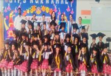 डिप्स स्कूल में किड्स के लिए ग्रैजुएशन सेरेमनी आयोजित graduation