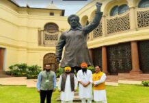 आप सांसदों के शपथ ग्रहण समारोह में संसद पहुंचे CM Bhagwant Mann, तीनों सांसदों को किया प्रोत्साहित, कही ये बात cm