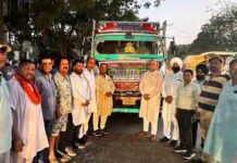 श्री शिव अराधना सेवा मंडल द्वारा अमरनाथ यात्रियों की सेवा के लिए खाद्य सामग्री का ट्रक रवाना shri