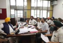 खेड़ा कलमोट से भल्लड़ी तक और बेला- ध्यानी से अजोली तक बनने वाले दो पुलों संबंधी रिव्यू मीटिंग : हरजोत सिंह बैंस harjot