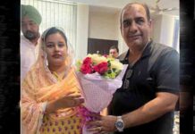 CM भगवंत मान व डा. गुरप्रीत कौर मान की शादी की दूसरी वर्षगांठ पर जतिन्द्र मेंहदीरत्ता ने गुलदस्ता भेंट कर दी बधाई cm