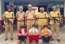 जालंधर देहात के इस गांव में फायरिंग में पुलिस का सख्त एक्शन, 3 अरेस्ट, वेपन, व्हीकल बरामद jalandhar