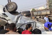 Jalandhar में भयानक हादसा! कार-ट्रक टक्कर में 3 की मौत, कार के परखच्चे उड़े jalandhar