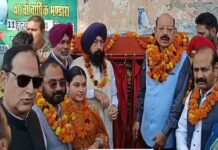 कैबिनेट मंत्री मोहिंदर भगत ने 1 करोड़ 17 लाख रुपये की लागत से बनने वाली सड़क का रखा नींव पत्थर cabinet