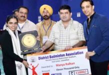 सीपी स्वपन शर्मा ने किया पंजाब स्टेट सीनियर बैडमिंटन चैम्पियनशिप का शुभारम्भ cp