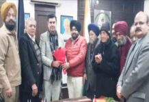 चैंबर ऑफ नॉर्दर्न वेलफेयर सोसाइटीस जालंधर ने किया मेयर विनीत धीर का स्वागत chamber