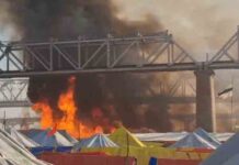 प्रयागराज के महाकुंभ मेला क्षेत्र में सिलेंडर ब्लास्ट, लगी भीषण आग, कई टेंट जले mahakumbh