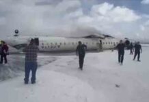 टोरंटो एयरपोर्ट पर प्लेन क्रैश, लैडिंग के दौरान रनवे पर पलटा विमान, देखें Video delta