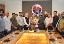 जालंधर : इलेक्ट्रॉनिक मीडिया एसोसिएशन ने प्रधान संदीप साही की अगुवाई में CP धनप्रीत कौर के साथ की मुलाकात, इन मुद्दों पर की चर्चा