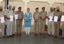 जालंधर में “युद्ध नशे के विरुद्ध” मुहिम को सफल बनाने वाले पुलिस मुलाजिमों को CP धनप्रीत कौर ने किया सम्मानित
