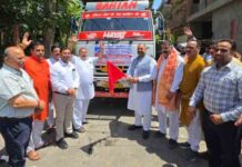 पूर्व MP सुशील रिंकू ने उत्तराखंड के लिए रवाना किया राशन से भरे 3 ट्रक व गाड़ियों का काफिला former