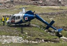 केदारनाथ में हेलिकॉप्टर क्रैश, गिरते ही हो गए दो टुकड़े, kedarnath