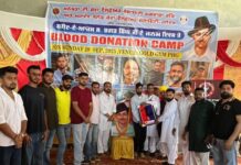 शहीद-ए-आजम सरदार भगत सिंह जी की याद में रक्तदान शिविर आयोजित,जो नौजवान शहीदों को याद करते हैं वह देश को तरक्की की राह पर लेकर जाते हैं – राजन शर्मा