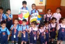 सेंट सोल्जर डिवाइन पब्लिक स्कूल द्वारा हेल्दी फूड एंड ड्रिंक्स पर गतिविधि करवाई गई st