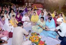 एचएमवी छात्रावास में नवरात्रि के अवसर पर माता की चौकी का आयोजन hmv