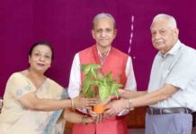 एच.एम.वी. में नवनिर्मित स्नेह ऑडिटोरियम का लोकार्पण