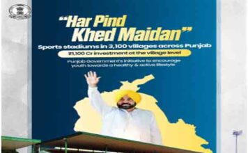 पंजाब सरकार का ‘हर पिंड खेड मैदान’ मिशन: 3,100 अत्याधुनिक ग्राउंड्स से गांव-गांव में लाएगा खेल क्रांति