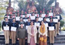 एचएमवी की एनसीसी आर्मी विंग कैडेट्स ने संयुक्त वार्षिक प्रशिक्षण शिविर- 42 में 11 पदक जीते