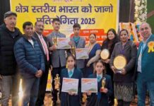 सेंट सोल्जर ग्रुप के छात्रों ने “भारत को जानो” प्रतियोगिता जीतकर एक बड़ी उपलब्धि हासिल की