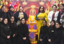 डिप्स चेन में श्रद्धा और उल्लास के साथ मनाया गया बसंत पंचमी पर्व