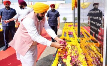 राजनीतिज्ञों ने अपने नेताओं के नाम पर शानदार स्मारक बनाए, लेकिन शहीद-ए-आज़म भगत सिंह को नजरअंदाज किया: सीएम भगवंत मान