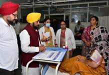 सीएम भगवंत मान द्वारा बठिंडा के एडवांस्ड कैंसर इंस्टीट्यूट का अचानक दौरा, सुविधाओं और मरीजों की देखभाल का जायजा लिया