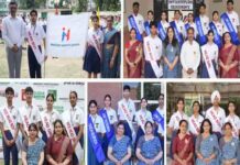 इनोसेंट हार्ट्स स्कूल में चयनित स्टूडेंट काउंसिल के लिए इन्वेस्टिचयोर सेरेमनी 2026–27 का आयोजन