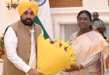 पंजाब के मुख्यमंत्री भगवंत सिंह मान ने राष्ट्रपति से की मुलाकात, ‘पंजाब के गद्दार’ राज्यसभा सदस्यों की सदस्यता रद्द करने की मांग की