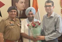Jalandhar : स्पोर्ट्स प्रमोटर सुरिंदर सिंह भापा ने की जालंधर के CP सतिंदर सिंह से मुलाक़ात