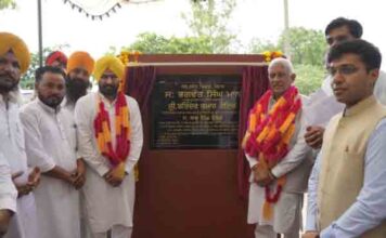 जल संसाधन मंत्री बरिंदर कुमार गोयल द्वारा गांव संधू कलां और भगतपुरा में 82 करोड़ रुपये की लागत वाली नहरी परियोजनाओं का उद्घाटन