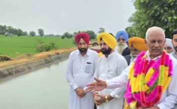शुतराना हलके के 56 गांवों की 68,500 एकड़ भूमि को सिंचाई के लिए मिला नहरी पानी: बरिंदर गोयल