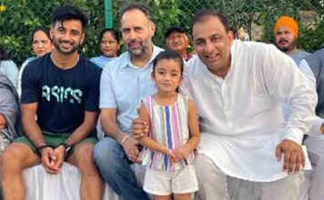 हॉकी पंजाब के अध्यक्ष नितिन कोहली ने ओलंपियन मनप्रीत सिंह का किया भव्य स्वागत