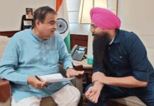आप सांसद मालविंदर सिंह कंग ने केंद्रीय मंत्री नितिन गडकरी से की मुलाकात, बंगा–गढ़शंकर–श्री आनंदपुर साहिब–नैना देवी मार्ग को राष्ट्रीय राजमार्ग का दर्जा देने की मांग को दोहराया