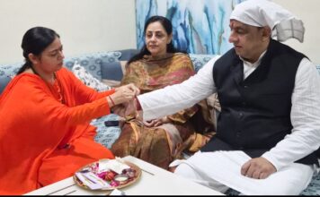 नितिन कोहली ने मोता सिंह नगर और कपूरथला चौक में ब्रह्मा कुमारी बहनों के साथ मनाया रक्षाबंधन