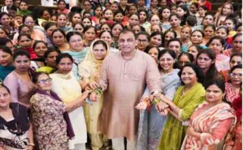 जालंधर सेंट्रल में हजारों महिलाओं ने नितिन कोहली को बांधी राखी; कोहली ने उनके विश्वास का सम्मान करने का संकल्प लिया