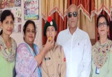 सेंट सोल्जर ग्रुप ऑफ इंस्टीट्यूशंस की छात्रा सृष्टि करवाल का प्रतिष्ठित थल सैनिक कैंप, नई दिल्ली के लिए चयन