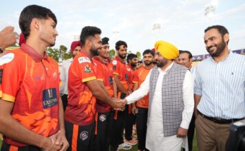 शेर-ए-पंजाब टी-20 क्रिकेट लीग के समापन अवसर पर मुख्यमंत्री भगवंत सिंह मान ने कहा, “हम पंजाब को देश का खेल हब बनाएंगे”