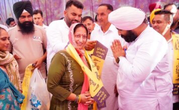 श्री आनंदपुर साहिब हलके में गूंजा भगवंत मान दोबारा का नारा